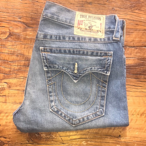 True Religion Other - True Religion Men’s Ricky Cut Off Denim Shorts 36W